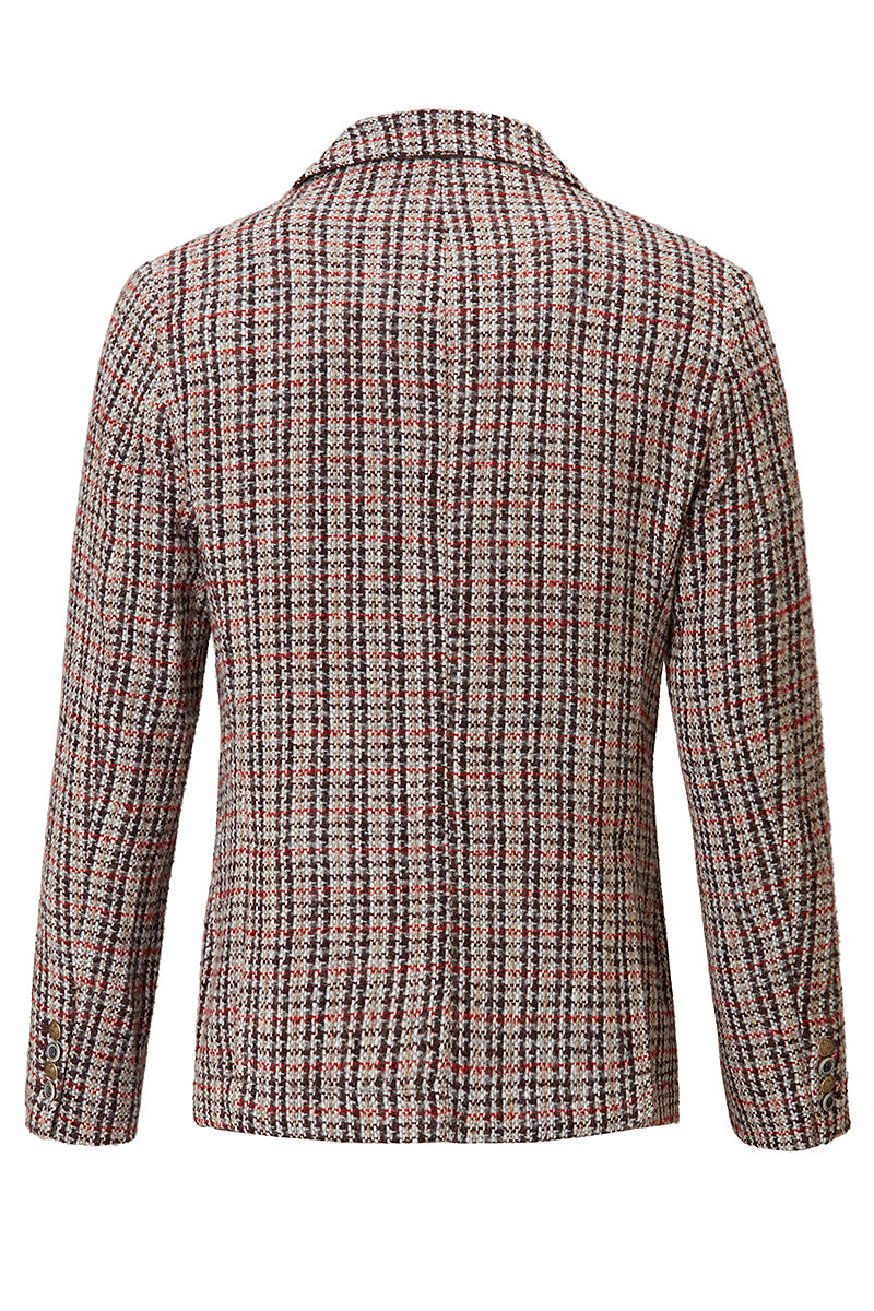 POCK123T ガンクラブチェックパターンジャケット / Col：VAR1 レッド系