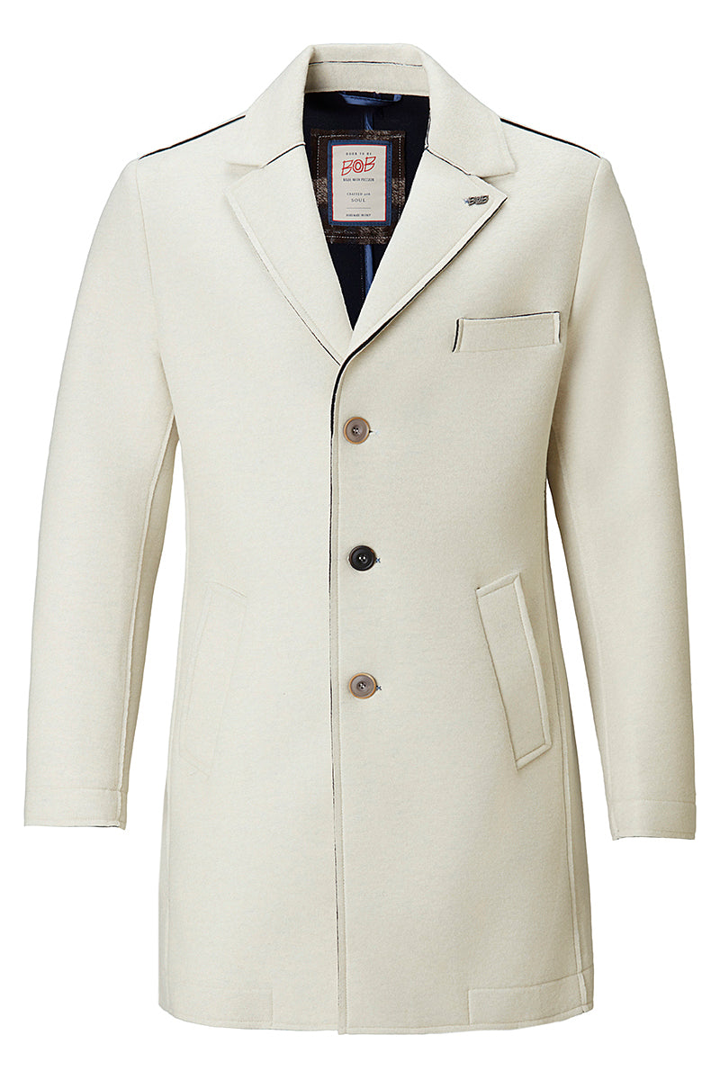 AND153 ボンディングチェスターコート / COL：TORTORA ベージュ