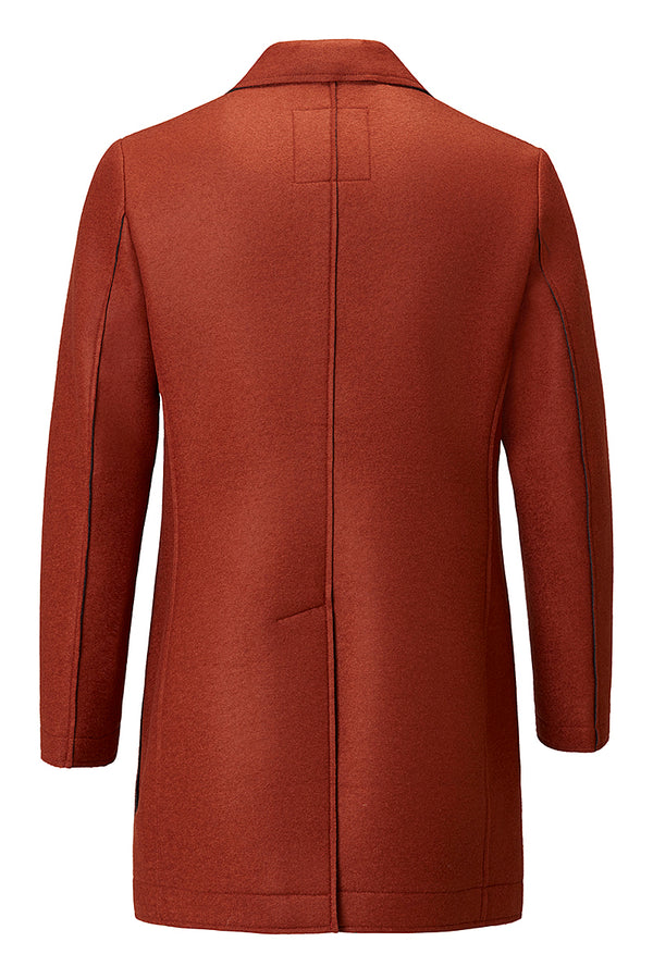 AND153 ボンディングチェスターコート / COL：RUGGINE オレンジ系