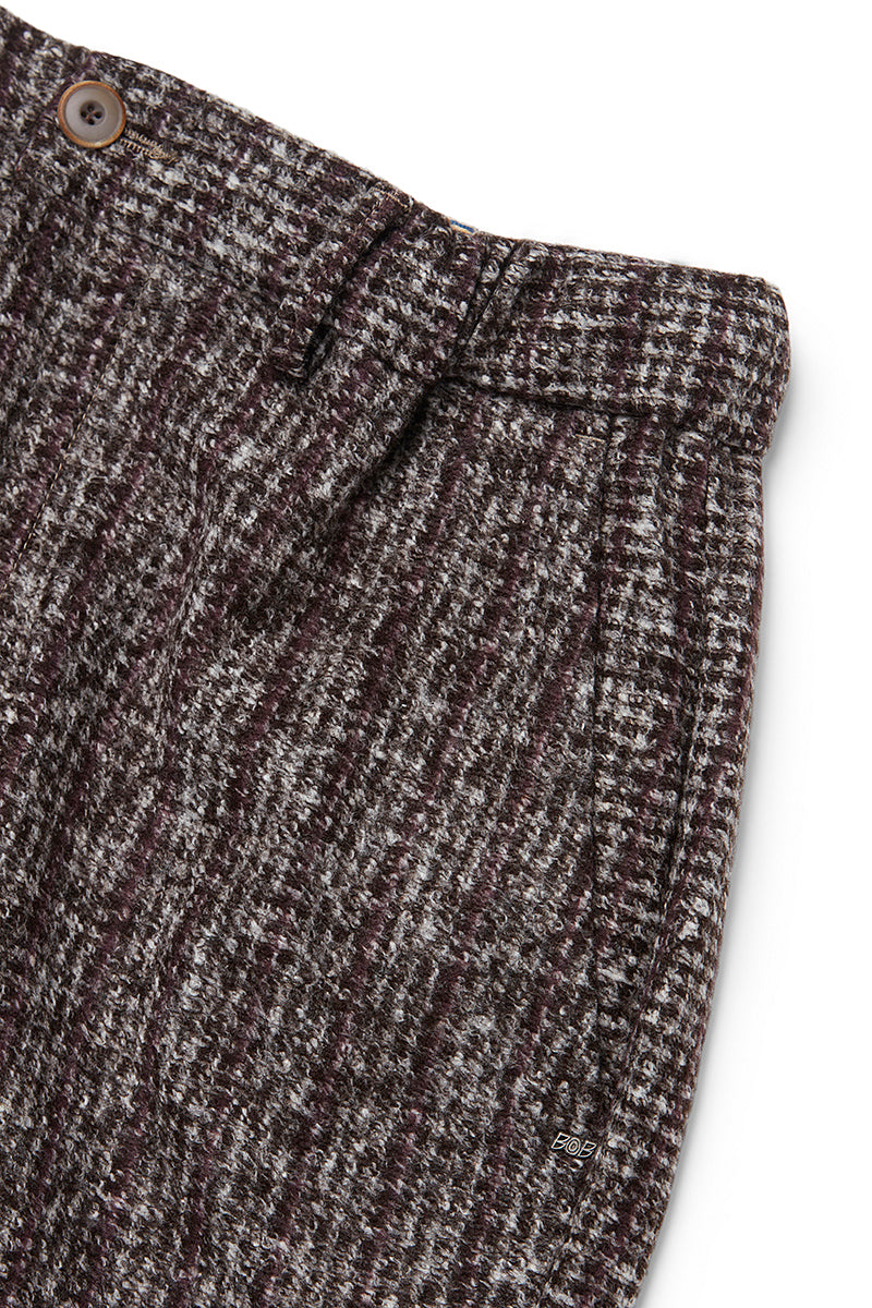 RUN203シャドーストライプウールパンツ / COL：VAR2 ベージュ系