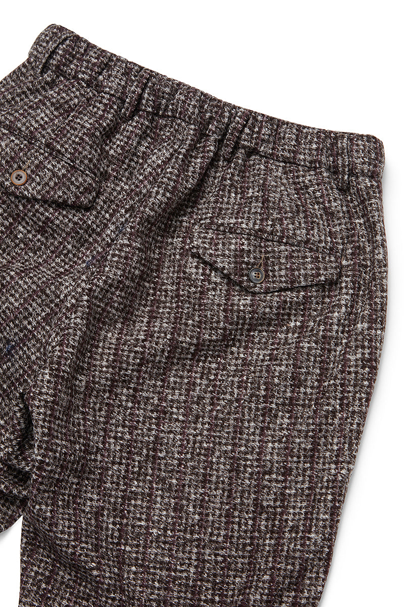 RUN203シャドーストライプウールパンツ / COL：VAR2 ベージュ系