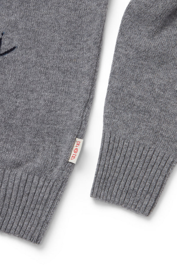 SCOTT ハンドステッチヴィンテージモチーフニット / COL：GRIGIO グレー系