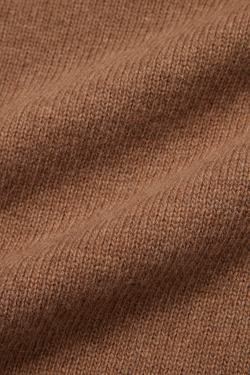 BOND メッセージエンブロイダリーニット / COL：BISCOTTO ブラウン系