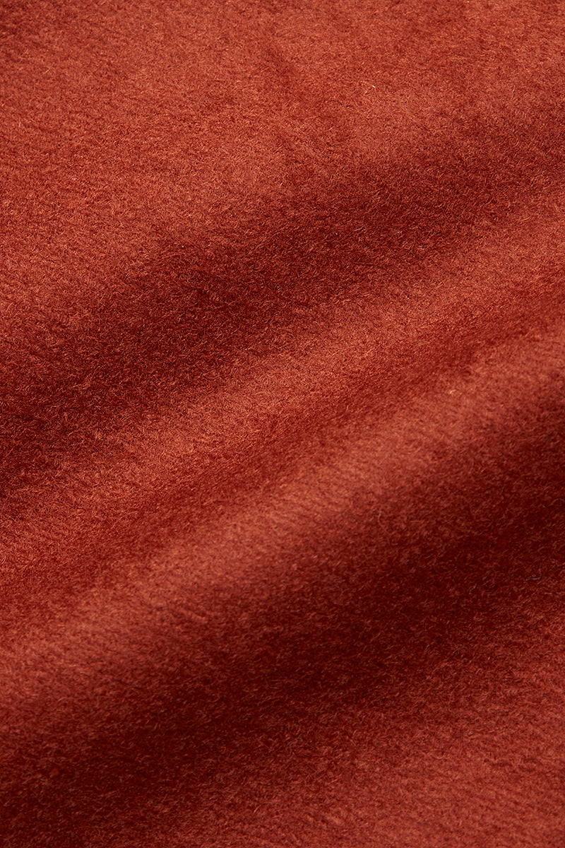 AND153 ボンディングチェスターコート / COL：RUGGINE オレンジ系