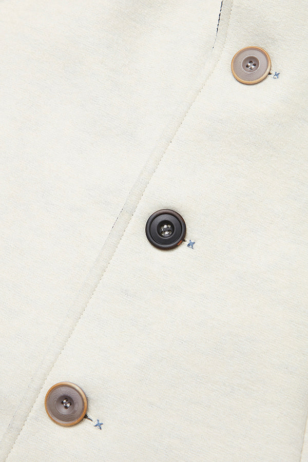 AND153 ボンディングチェスターコート / COL：PANNA ホワイト系