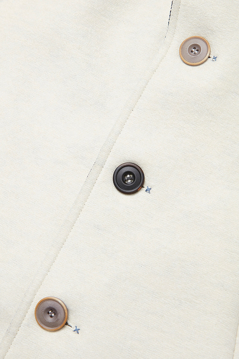 AND153 ボンディングチェスターコート / COL：PANNA ホワイト系