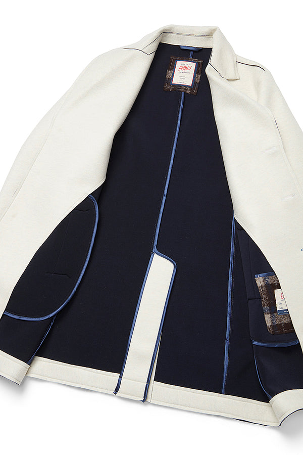 AND153 ボンディングチェスターコート / COL：PANNA ホワイト系