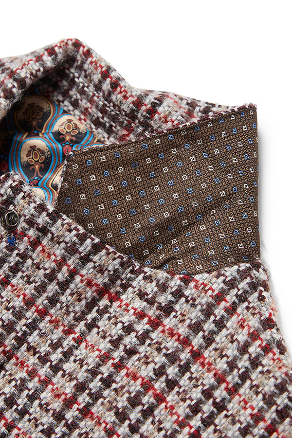 POCK123T ガンクラブチェックパターンジャケット / Col：VAR1 レッド系