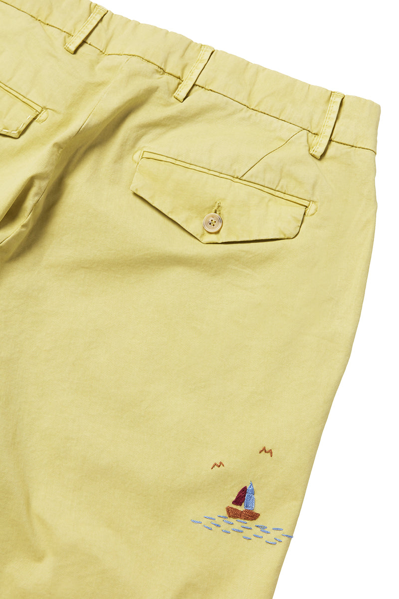 OUT523 チノショートパンツ / CEDRO レモンイエロー BOB JAPAN