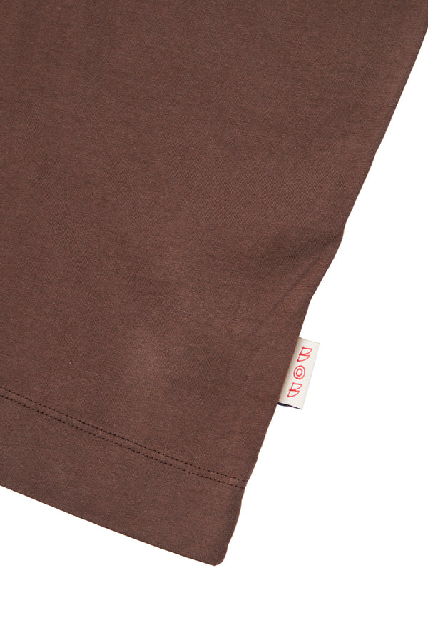 BOB ハンド刺繍Tシャツ (JOY) / ブラウン
