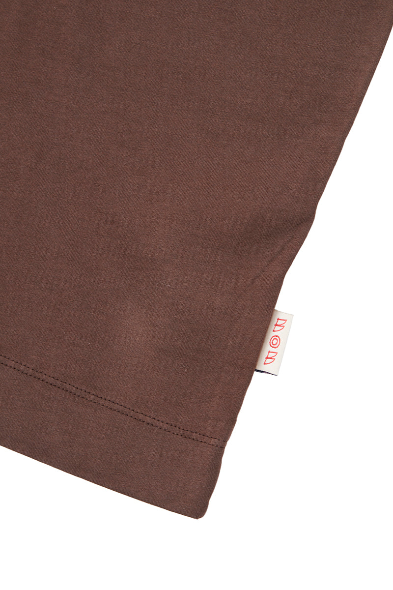 BOB ハンド刺繍Tシャツ (JOY) / ブラウン