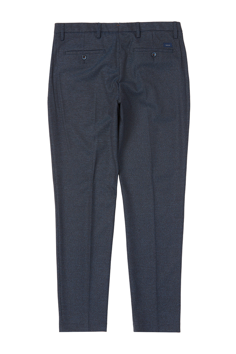 BARBATI ワンタッックマイクロパターントラウザーズ(P-VYTO 225692) / BLU