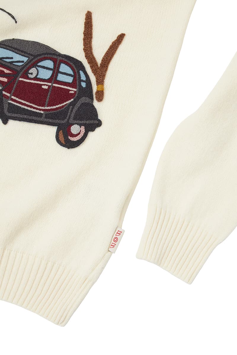 BOB ハンドメイドモチーフ クルーネックニット (SCOTT/R) / LATTE