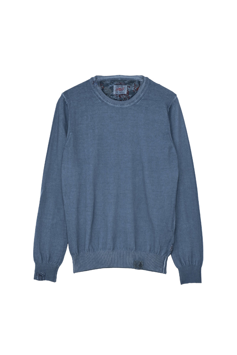 【24SS ARCHIVE ITEM】Cotton Crewneck Knit / №074743707 / Col：DENIM ブルー系