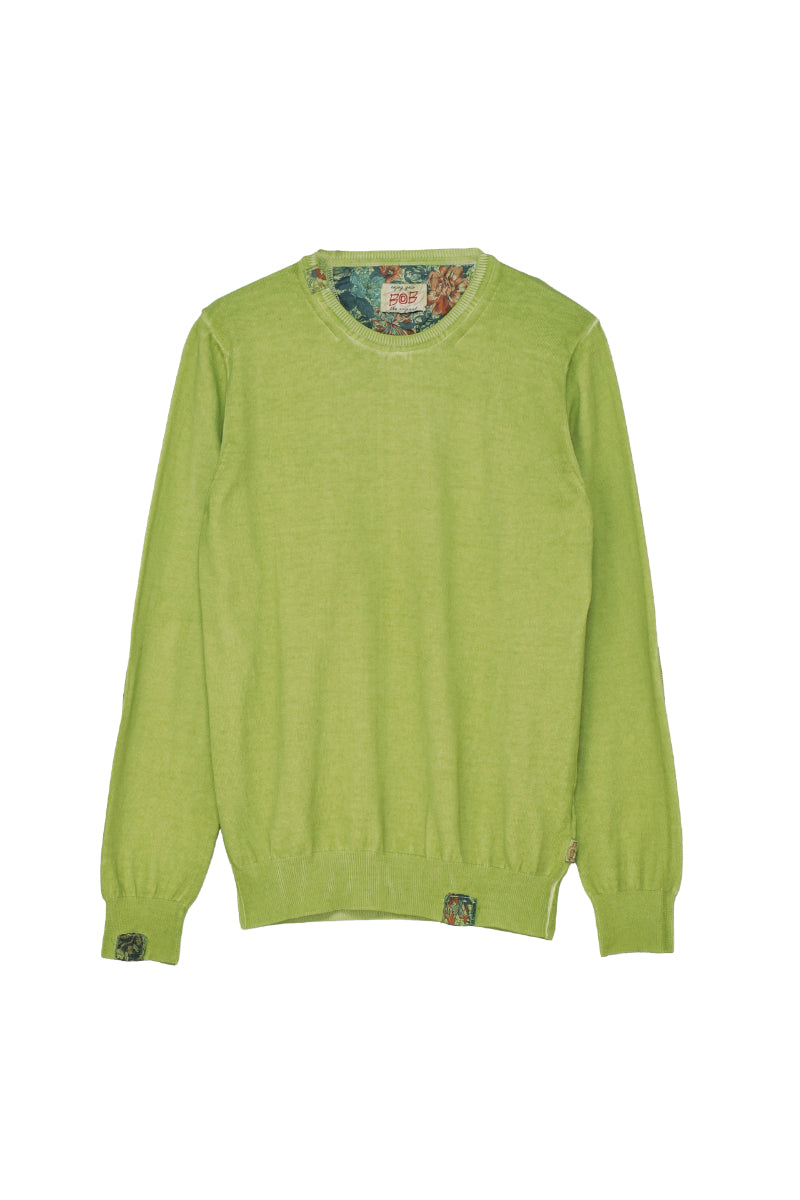 【24SS ARCHIVE ITEM】Cotton Crewneck Knit / №074743707 / Col：MATCHA グリーン系