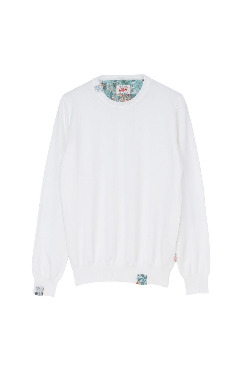 【24SS ARCHIVE ITEM】Cotton Crewneck Knit / №074743707 / Col：BIANCO ホワイト系