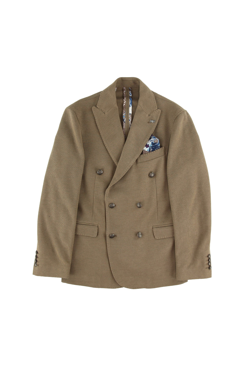 【ARCHIVE ITEM】Double Breasted Jacket CARLOW313 / BISCOTTO ブラウン系