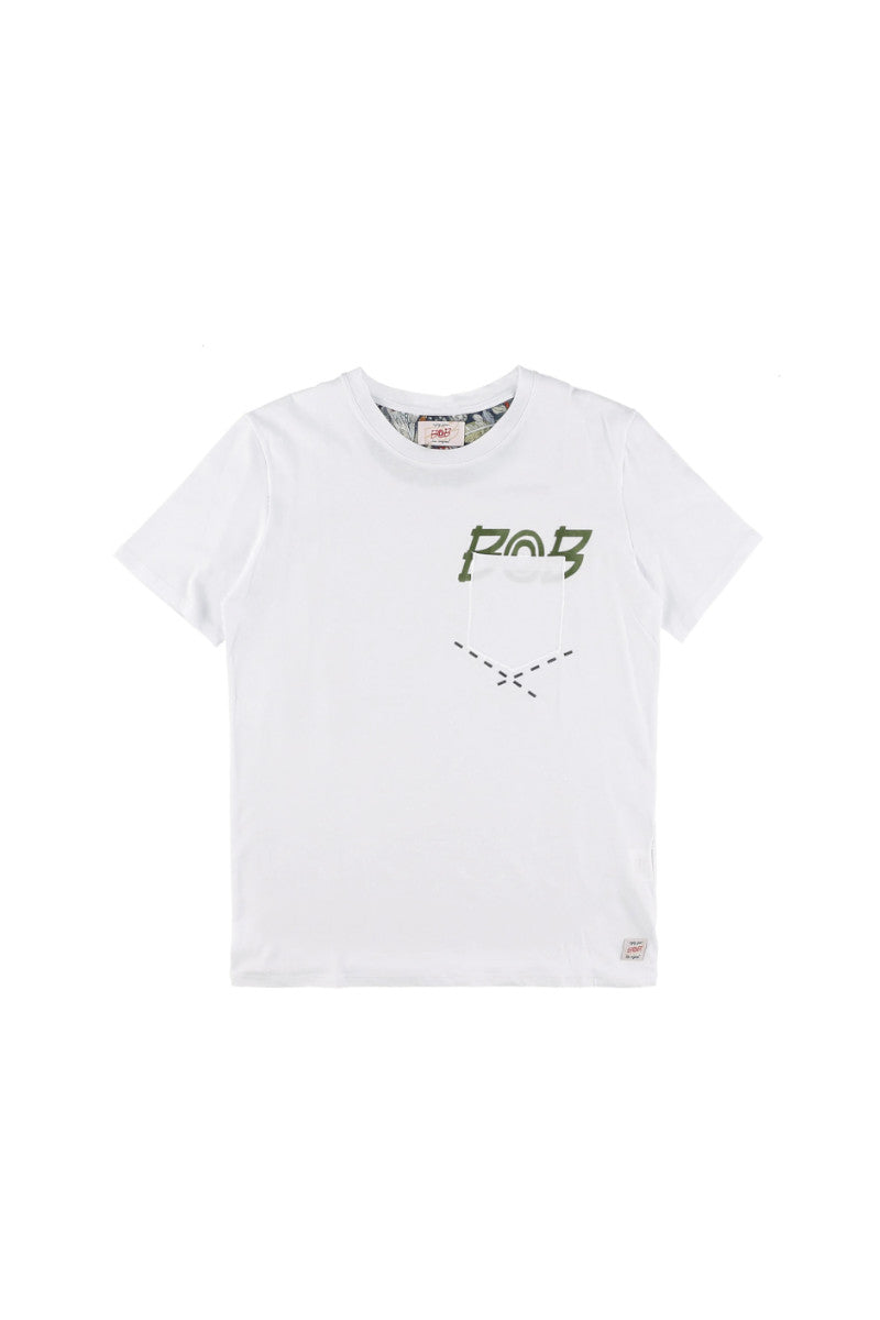 BOBロゴTシャツ / Col：BIANCO