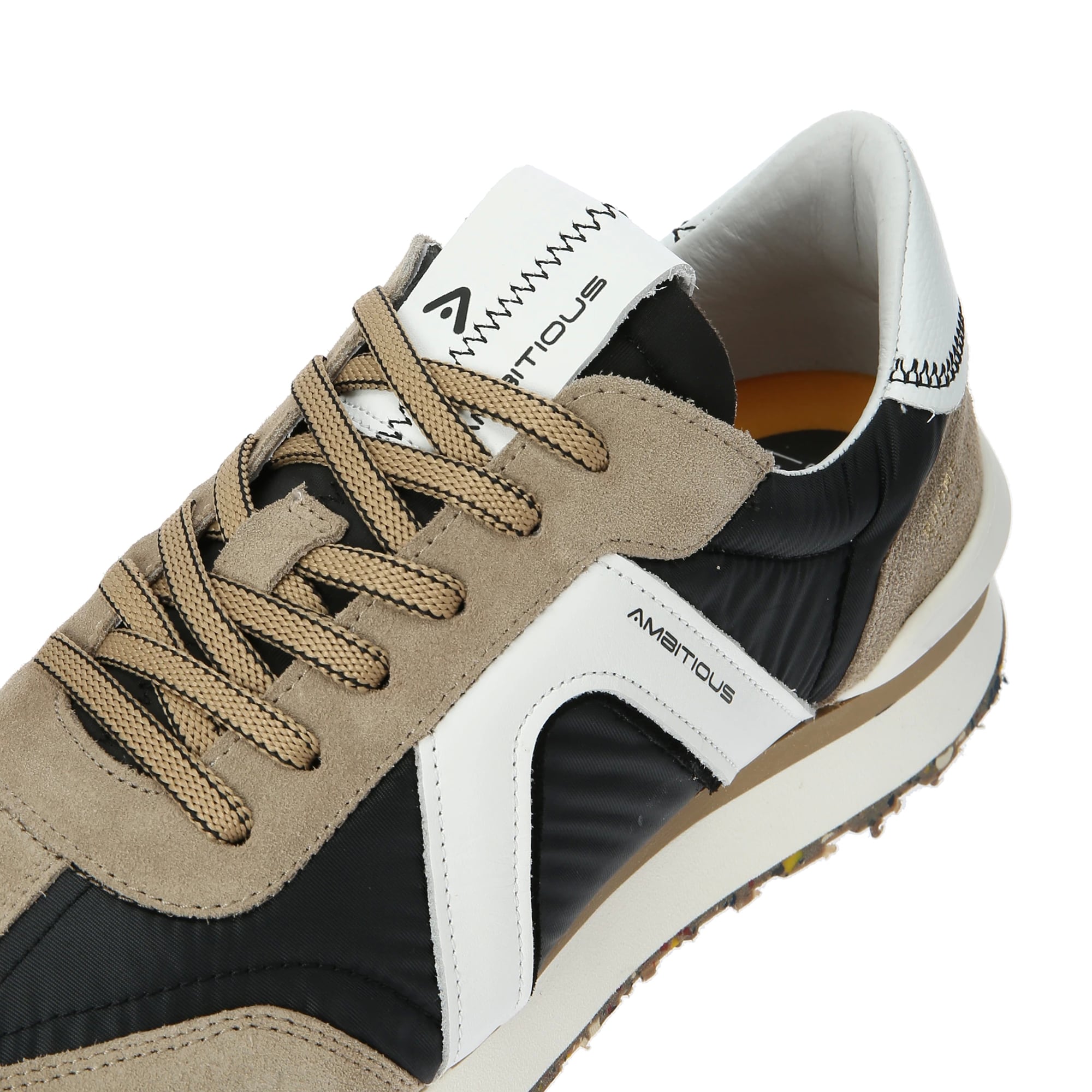 Ambitious sneakers RHOME №074521848 / TAUPE×BLACK モカ×ブラック