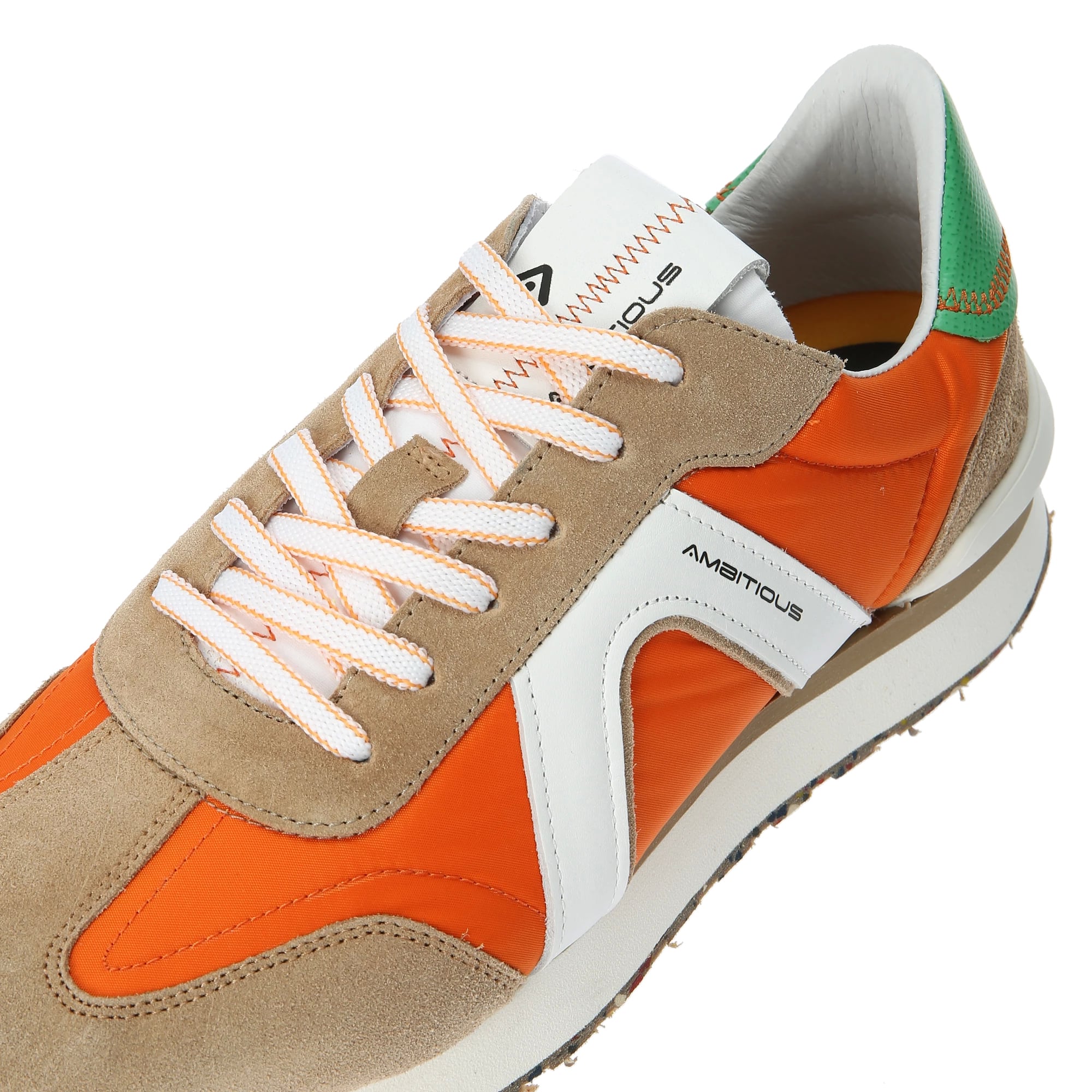 Ambitious sneakers RHOME №074521850 / CAMEL×ORANGE キャメル オレンジ