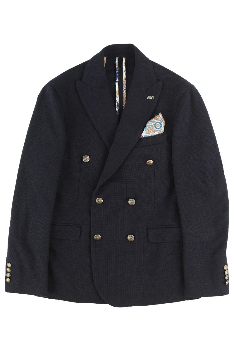 ダブルブレストニットジャケット / COL： BISCOTTO ブラウン系