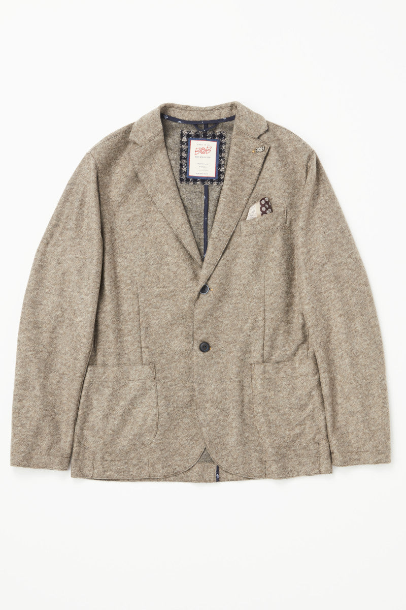 ポケッタブルライトウールジャケット / Col：TORTORA ベージュ