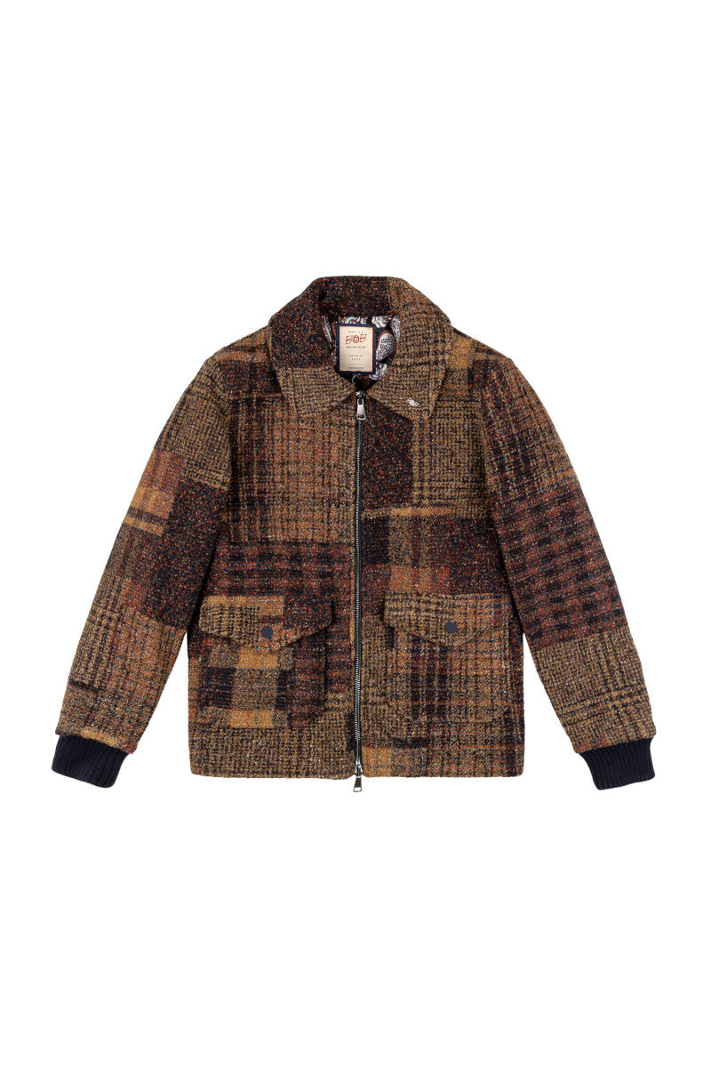 PIER147 チェックパターンボアジャケット / Col：VAR1 マルチカラー