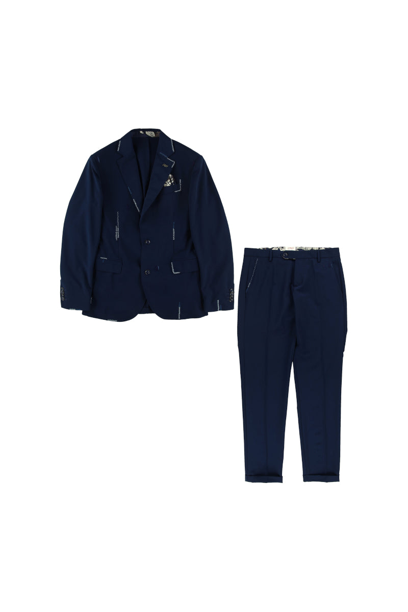 【24AW】エンブロイダリースーツ SUIT268/R №074743166 / BLU ネイビー