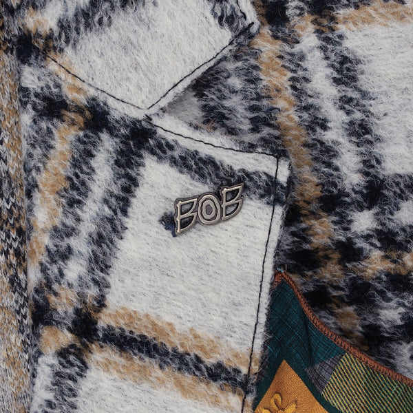 タータンチェックジャケット / COL：VAR1 ホワイト系