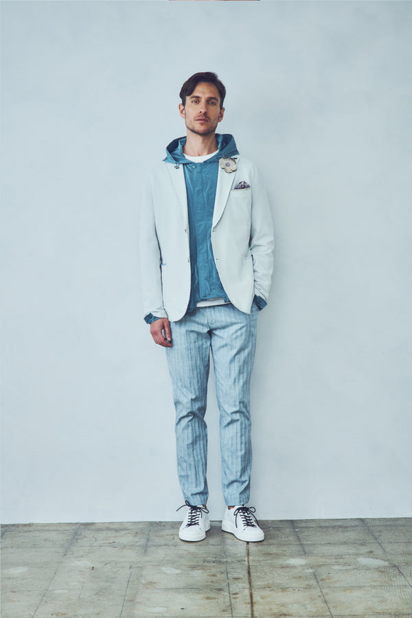 ハンドステッチライトジャケット / Col：PERLA パールグレー