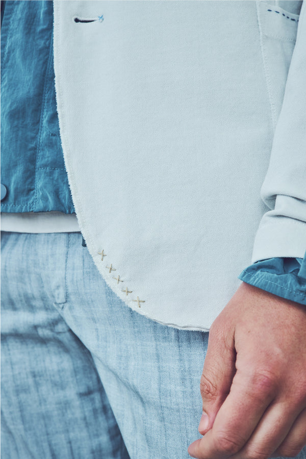 ハンドステッチライトジャケット / Col：PERLA パールグレー