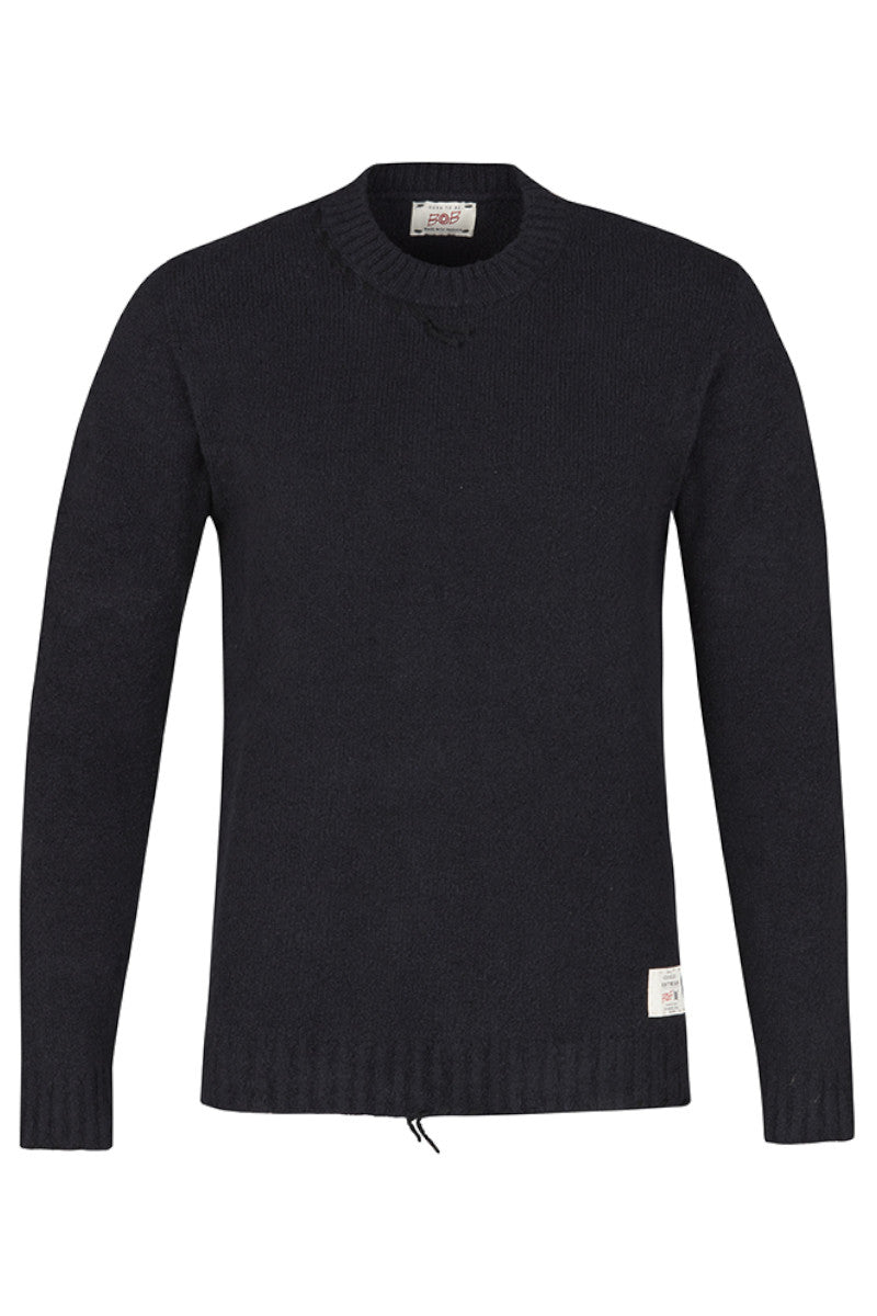 MILL クラフトマンズコットンニットプルオーバー / COL：NERO ブラック
