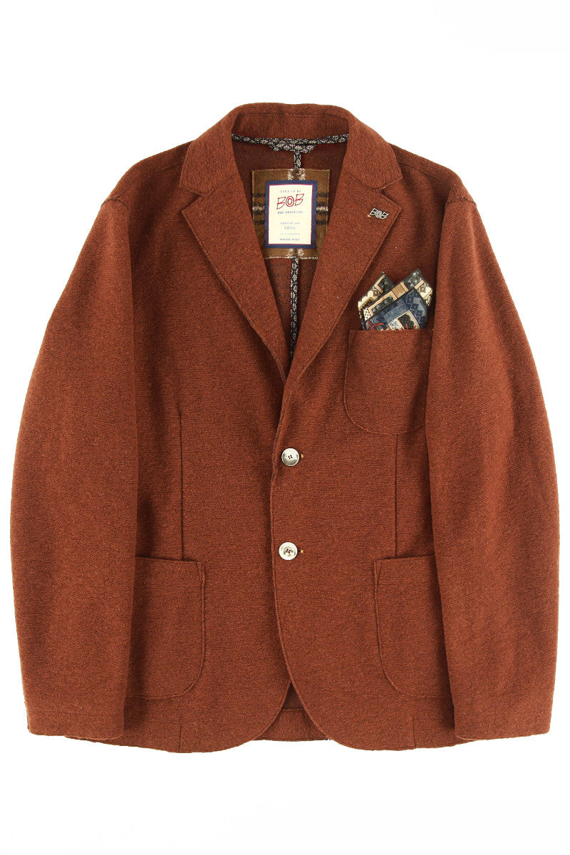 ソフトファブリックウールジャケット / Col：RUGGINE ブラウン系