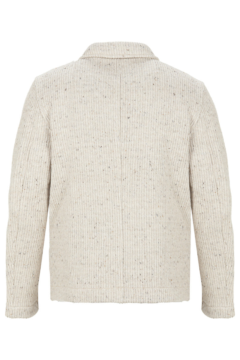 JASON132 テクスチャードジップジャケット / Col：NOCCIOLA アイボリー