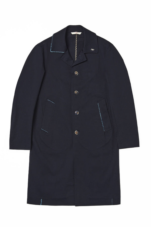 ハンドステッチトップコート / Col：NOTTE ネイビー系