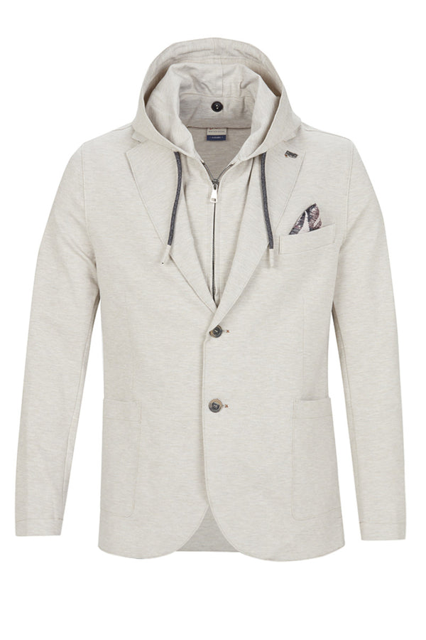 ROB114 デタッチャブルフード ライトジャケット / Col：TABACCO ブラウン系