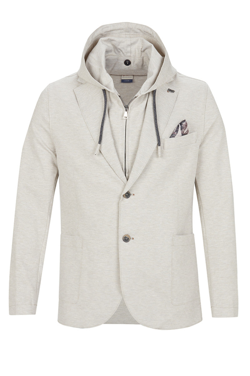 ROB114 デタッチャブルフード ライトジャケット / Col：ECRU オフホワイト系