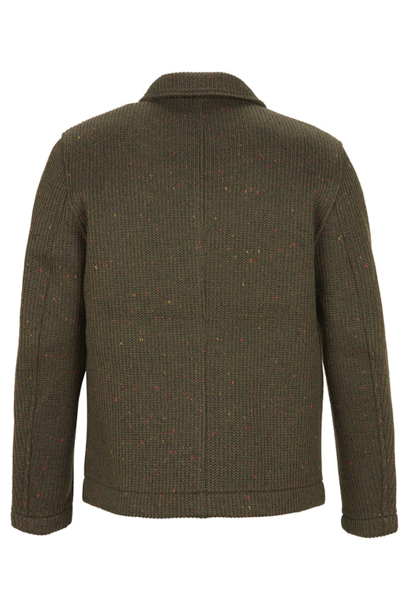 JASON132 テクスチャードジップジャケット / Col：MILITARE カーキ系