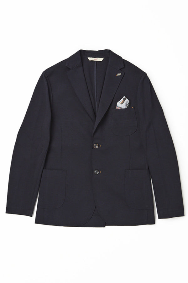 テクニカルファブリックイージージャケット / Col：BLU ネイビー系