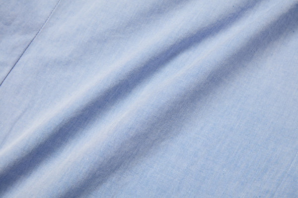 コットンファブリックシャツ / Col：BLU ブルー系