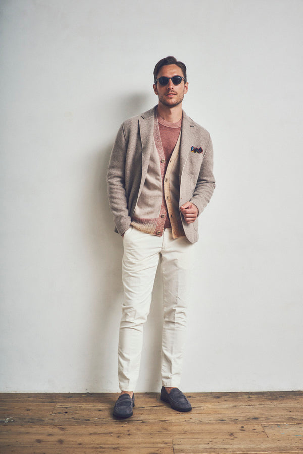 SOFT139 ライトボンディングジャケット / Col：COL1 グレイッシュベージュ