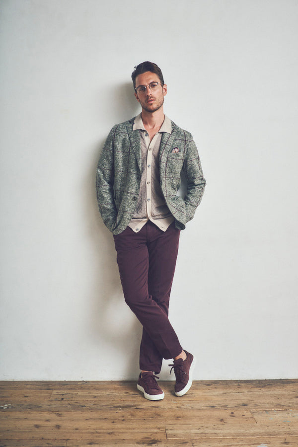 DOVER172 ポケッタブル ライトウールジャケット / Col：VAR3 ブルー系