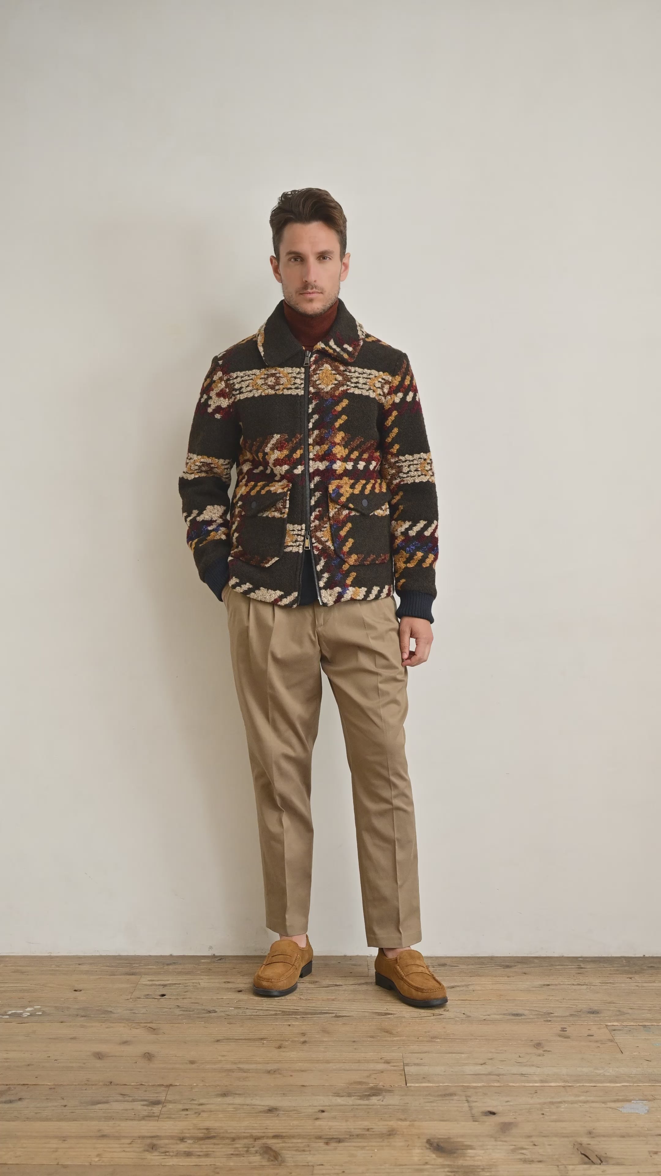 PIER146 ネイティブパターンボアジャケット / Col：VAR1 BOB JAPAN