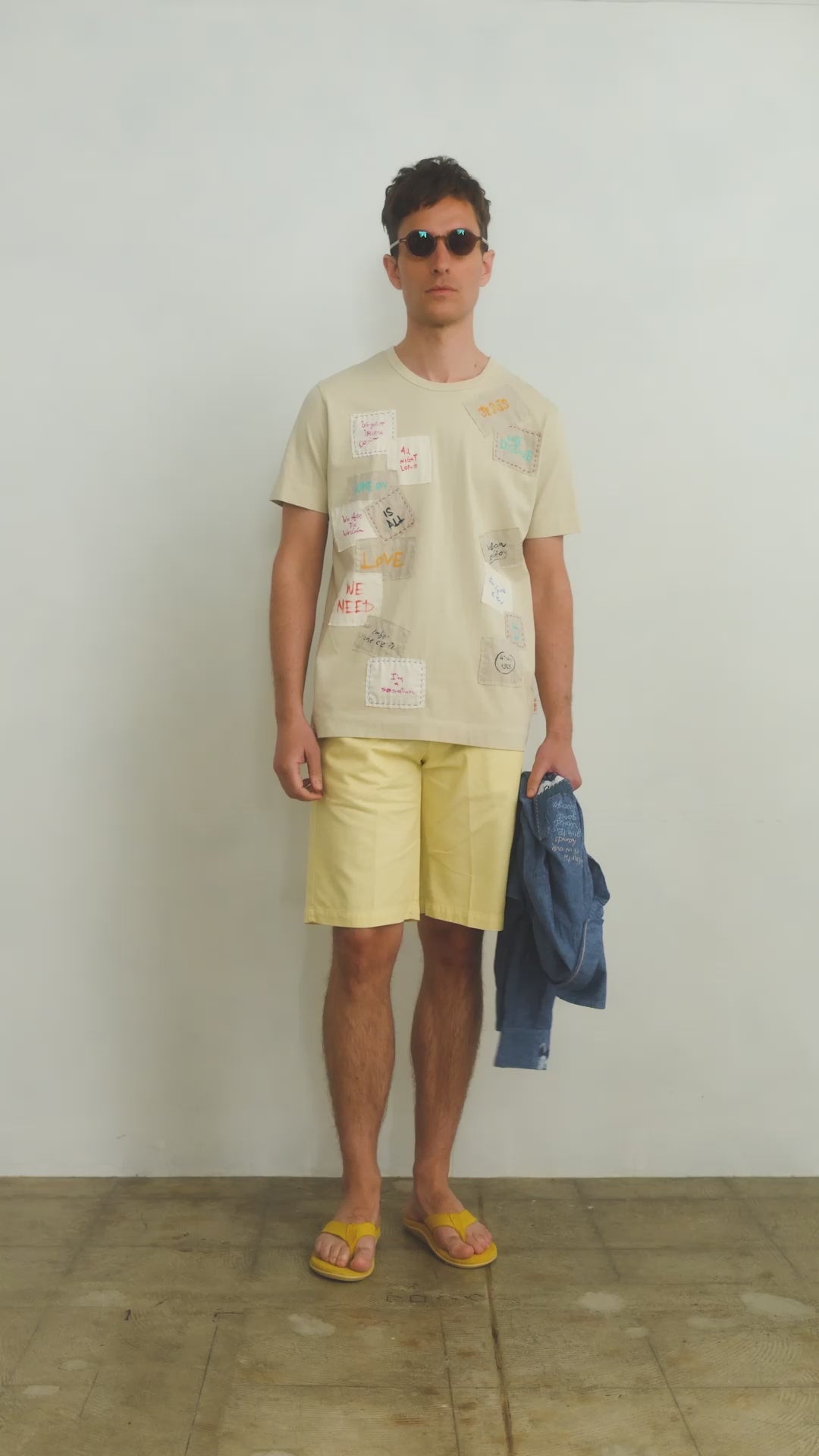 MALIBU パッチワークTシャツ / BETULLA ライトベージュ